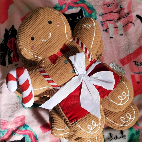 Set of 3 Gingerbread Man Woman Boy Christmas Pillows Homegoods TJMaxx - Picture 1 of 4